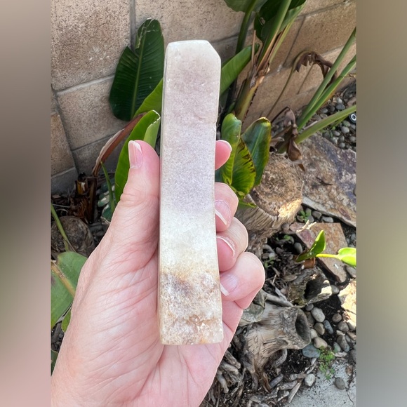 Pink Amethyst Quartz Crystal Druzy Moon with Portal - Picture 6 of 11